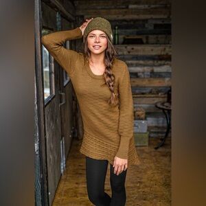 Prana Felicia Tunic Dress in Ginger Color Size Medium